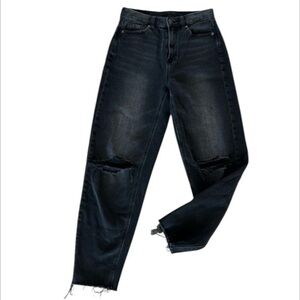 American Eagle relaxed MOM jeans size 0 in black